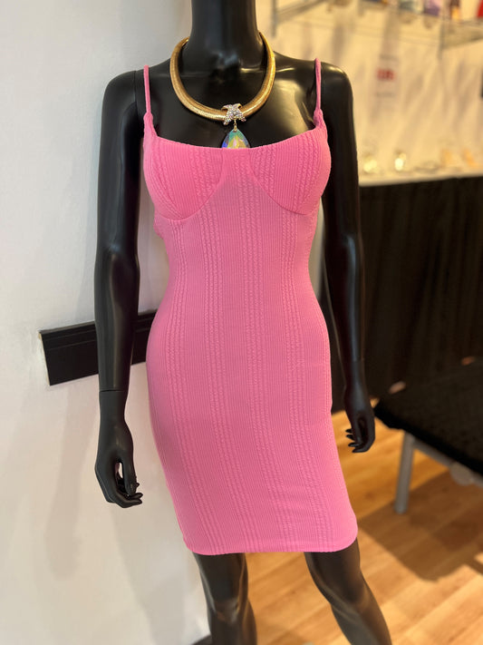 Bubble Rib Cami Dress